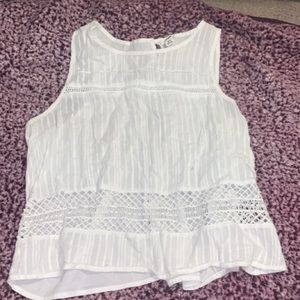 White summer tank top